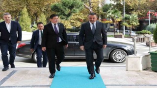 Kazakistan Başkonsolosu Amankul, Hacıbektaşoğlunu ziyaret etti