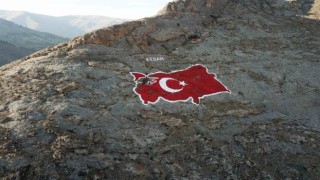 Kebanda 400 metrekarelik kaya haritası yenilendi