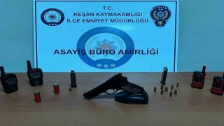 Keşanda 17 adrese eş zamanlı operasyon yapıldı