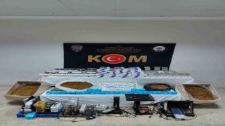 Keşanda kıyılmış tütün ile doldurulmuş 29 bin 60 adet makaron ele geçirdi