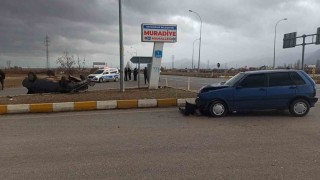 Konyada iki otomobil çarpıştı: 1 yaralı