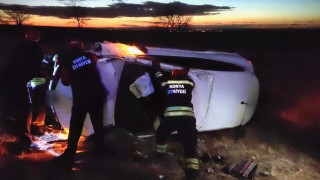 Konyada otomobil takla attı: 3 yaralı