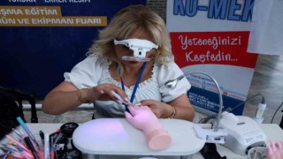 Kursiyerler fuarda yeteneklerini sergiledi