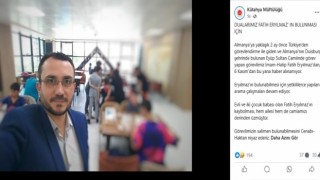 Kütahya İl Müftülüğünden açıklama: Almanyadaki görevlimizin salimen bulunabilmesi için dua ediyoruz