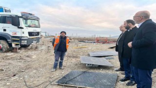 Kütahyada üst geçit çalışmaları yeniden başladı