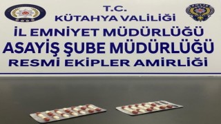 Kütahyada üzerinde uyuşturucu hap ele geçirilen şahıs gözaltına alındı