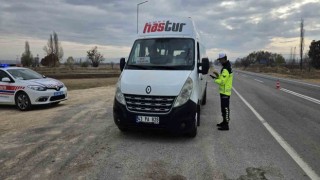 Kütahyada yük ve yolcu taşımacılığına yönelik denetimler yapıldı