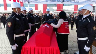 Malatyada kazada şehit olan polis memuru için tören düzenlendi