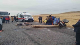 Malatyada tır ile çapa motoru çarpıştı: 1 ölü, 2 ağır yaralı