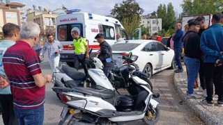 Manavgatta motosikletler çarpıştı: 1 yaralı