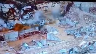 Marmara Adasındaki heyelan kamerada