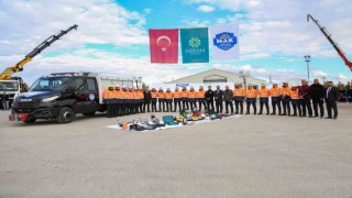 Meram Belediyesi arama kurtarma ekibi kurdu