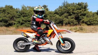 Minik şampiyon motosikletçi Alinin hedefi dünya şampiyonluğu