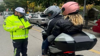 Motosikletlilere yönelik denetimler devam ediyor
