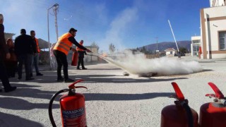 Mudurnu Devlet Hastanesinde deprem ve yangın tatbikatı