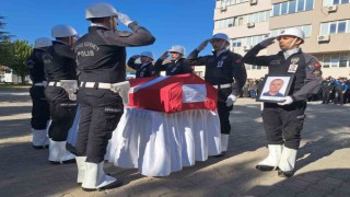 Muğlada hayatını kaybeden polis memuru için tören düzenlendi