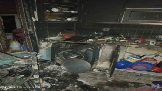 Muhtarın evi yangında kullanılamaz hale geldi