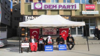 Muşta ailelerin evlat nöbeti sürüyor