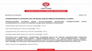 Niğde Valiliğinden Buzlanma Uyarısı