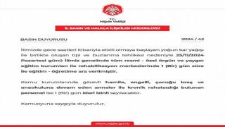 Niğdede eğitime kar engeli