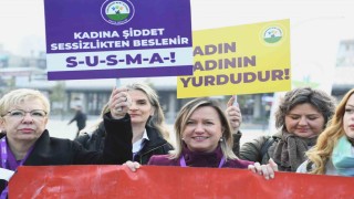 Osmangazide kadınlar, şiddete dur dedi