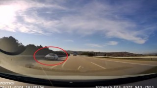 Otobanda 150 kilometre hızla tersten ölüme böyle sürdü