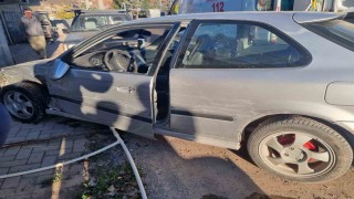 Otomobil ile minibüs çarpıştı 1 yaralı