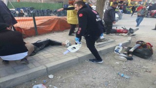 Otomobil ile motosiklet çarpıştı: 2 yaralı