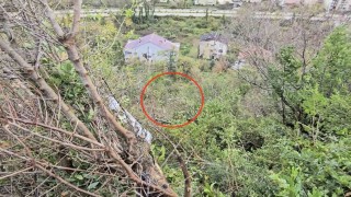 Otomobili ile 25 metre yüksekten uçuruma uçtu, burnu bile kanamadan kurtuldu