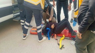 Otomobilin çarptığı yaya yaralandı