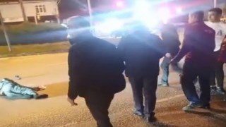 Otomobilin çarptığı yaya yaralandı