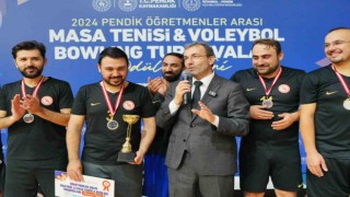 Pendikte öğretmenler turnuvasında ödüller sahiplerini buldu