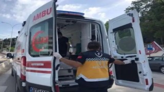 Polis evi kavşağında kaza; 1 kişi yaralandı