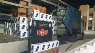 Polis sahte bandollü 2 milyon adet boş makaron ele geçirdi