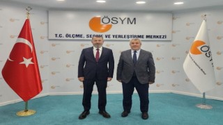 Rektör Kırışık, ÖSYM Başkanı Ersoy ile görüştü