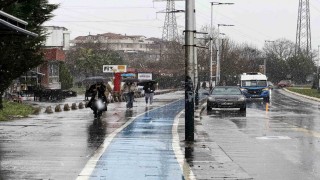 Sakaryada lapa lapa kar yağışı