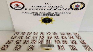 Samsunda 504 adet sentetik ecza ele geçirildi: 1 gözaltı