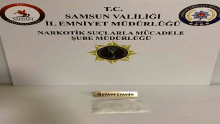 Samsunda 64 gram metamfetamin ile yakalanan bir kişi gözaltına alındı