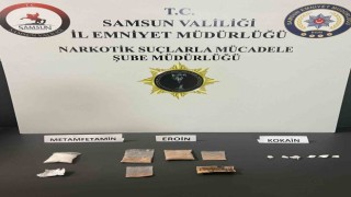 Samsunda eroin ve kokain ele geçirildi: 1 gözaltı