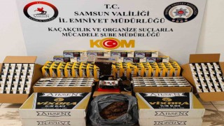 Samsunda kaçak tütün mamulleri operasyonu