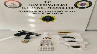 Samsunda uyuşturucu operasyonuna 2 gözaltı