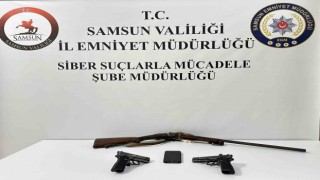 Samsunda yasa dışı bahis reklamı yapan şahıs gözaltına alındı