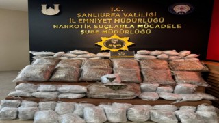 Şanlıurfada 76 kilogram uyuşturucu madde ele geçirildi