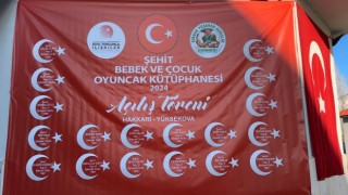 Şehit 18 bebek ve çocuk anısına kütüphane kuruldu