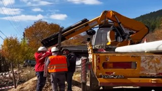 Simavda 22 köyün elektrik hatları yenileniyor