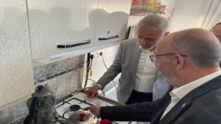 Simavın Naşa beldesi doğalgaza kavuştu