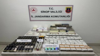 Sinopta 10 bin 440 makaron ele geçirildi