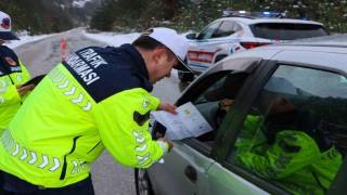 Sinopta sürücülere güvenli sürüş bilgilendirmesi