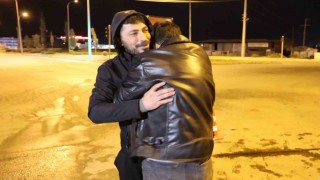Şoka giren sürücü önce bayıldı, ayılıp ağladı, sonra da sarıldı