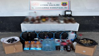 Sökede sahte içki operasyonu